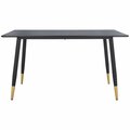 Safavieh Acre Dining Table Black & Gold DTB5800A